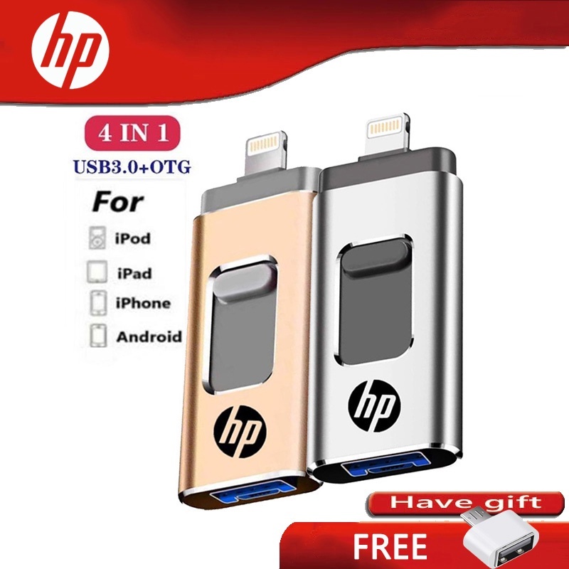2TB H.P 4 Em 1 USB Unidade Flash OTG 32GB 64GB 128GB 256GB 512GB 1TB 3.0 Para iPhone/Android/Type-C/11 Pro/XR/XS Bastão De Memória Máximo