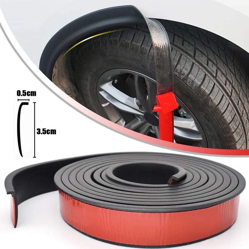 Universal Car Fender Flares Arco Expansor De Asa Protetor De Sobrancelhas Kit Lábio Capa Lama Acessórios