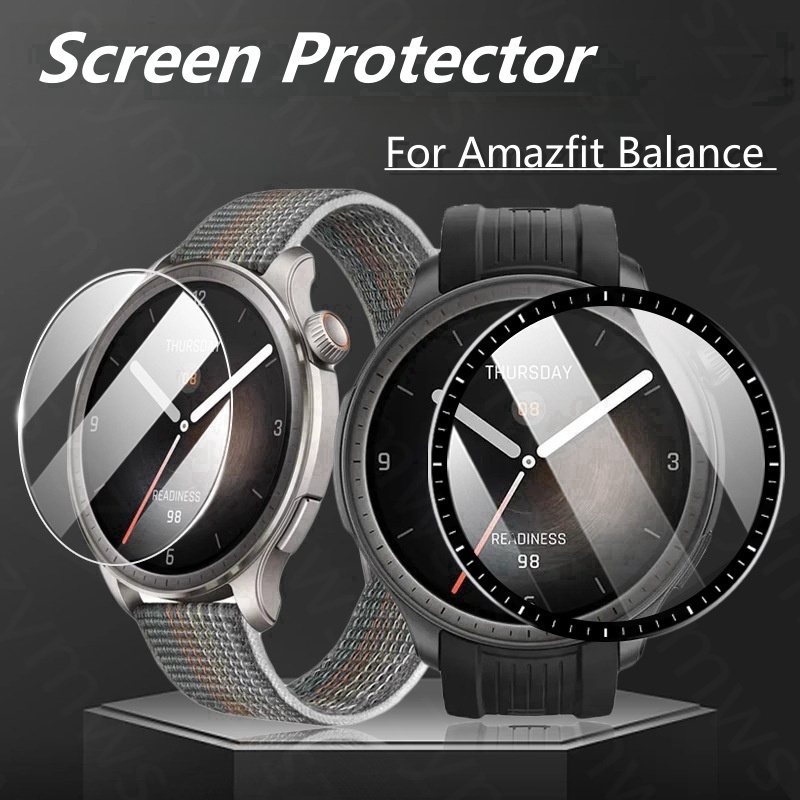 Amazfit Balance Screen Protector Anti-Riscos 3D Filme De Cobertura Total Macio Hydrogel TPU Vidro Transparente Temperado Para Smartwatch Relógio Inteligente