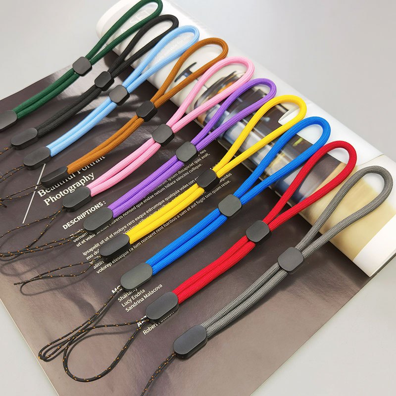 [READY STOCK] Adjustable Alças Para Pulsos De Telefones Celulares Chaveiros De Mão Cordão De Corda 20CM 10 Cores