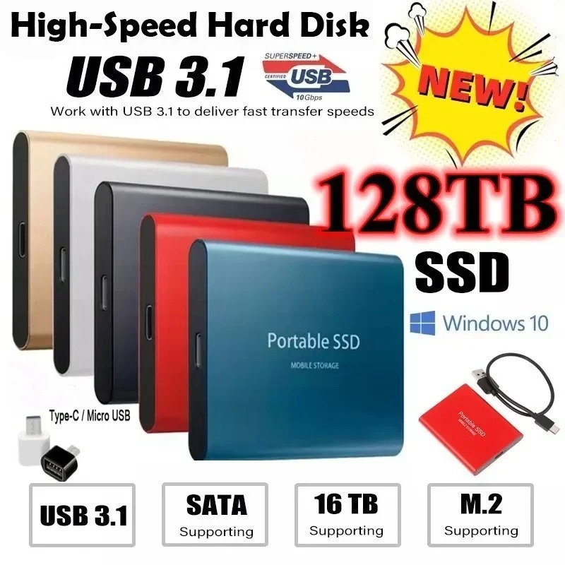 Adequado para o laptop Mac4TB 8TB unidade de estado sólido móvel USB 3.1 drive