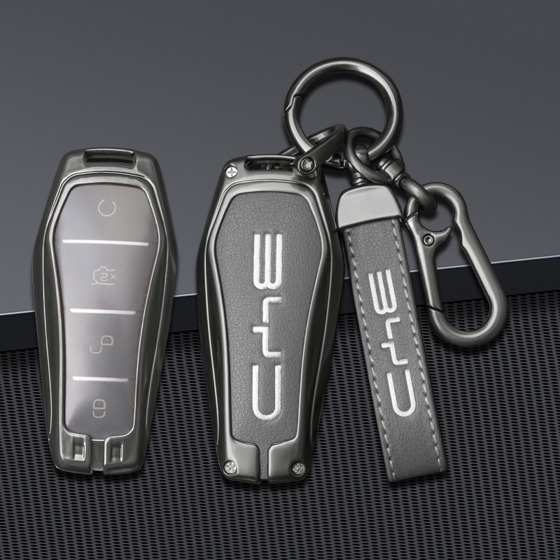 [READY STOCK] BYD Caixa Chave Para Carro Atto 3 Dolphin Yuan plus Alloy Hight Quality Leather