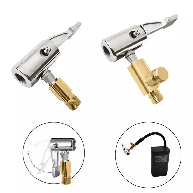 Conector De Bomba Insuflável Para Compressor De Ar De Pneus De Carro Adaptador De Válvula Reparo De Mangueiras