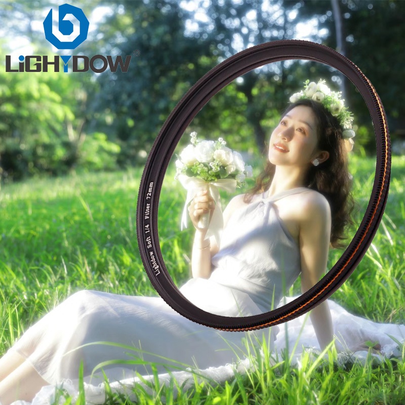 Lightdow 1/4 Filtro De Lente Macia Branca Para 49/52/55/58/62/67/72/77/82mm