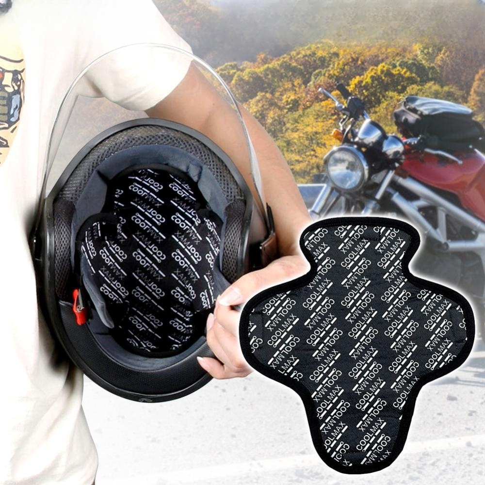 Capacete Respirável Para Motocicletas De Isolamento De Inserção De Forro Almofada De Secagem Rápida Acessórios Suor