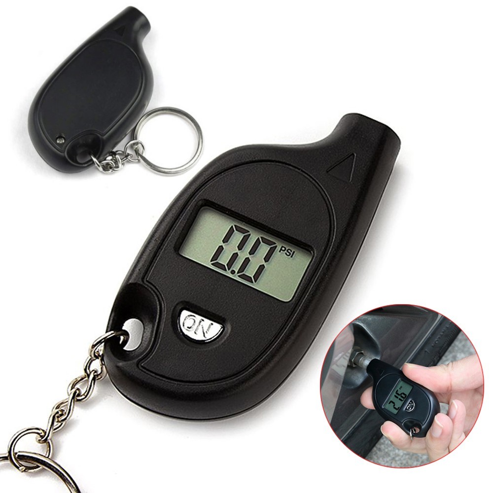 Mini Detector De Pressão De Pneus Para Carros Display LCD Chaveiro Medidor Digital Portátil Ferramenta De Diagnóstico