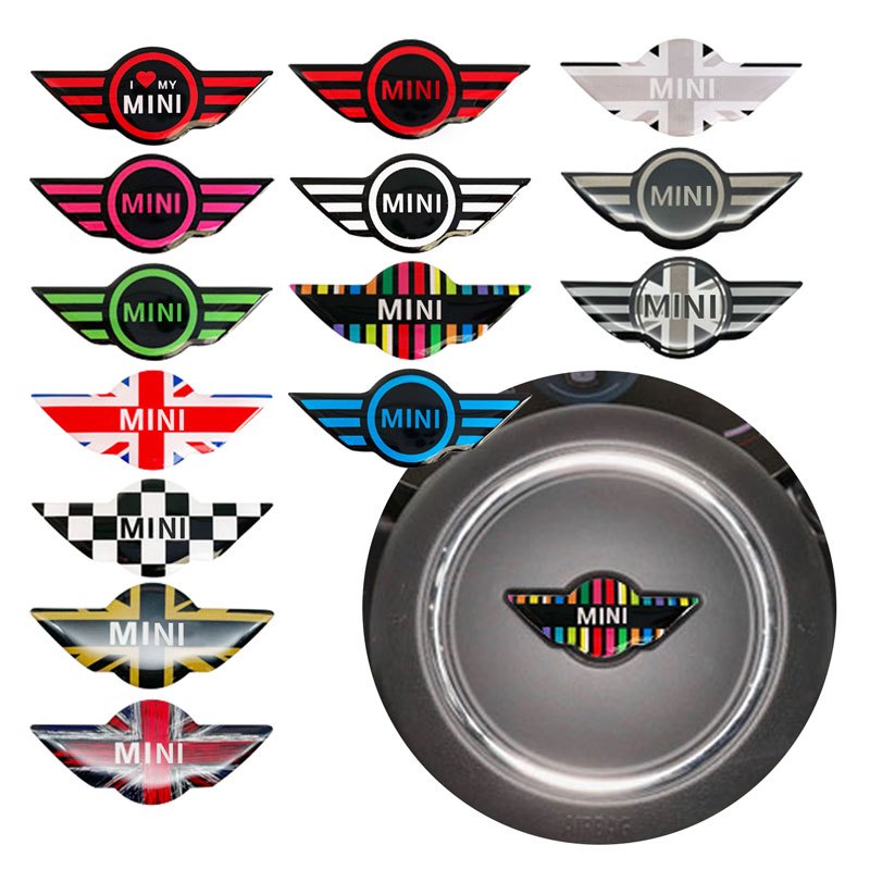 Decoração Do Emblema Volante Carro Para Mini Cooper John Works R50 R52 R53 R55 R56 F54 F55 F56 F60 Acessórios Auto