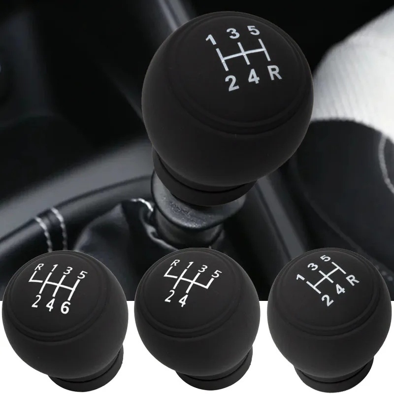 Universal Round 5/6 Speed Silicone Carro Caixa De Para Colarinhos De Mudança De Marcha Alavanca Acessórios De Decoração