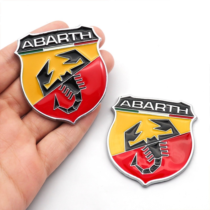 Autocolante Para Decoração De Carros Abarth Metal Scorpion Logotipo 3Dlogo Fiat-Punto 124/125 500 Acessórios