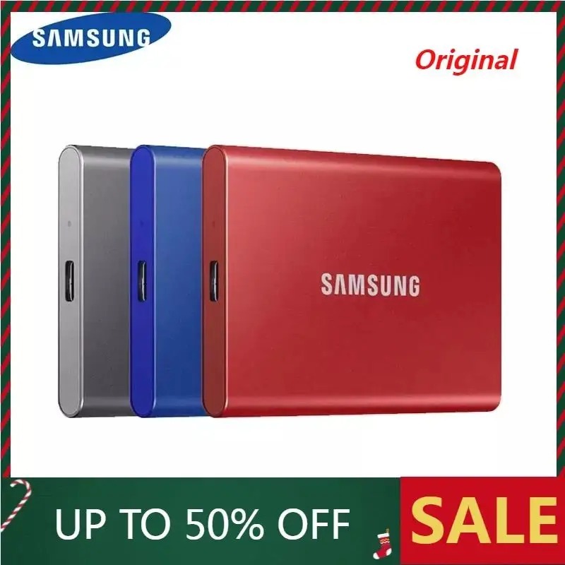original Samsung T5 1TB-128TB Unidade SSD Externa De Estado Sólido HD Disco Rígido Portátil Para Computadores desktop