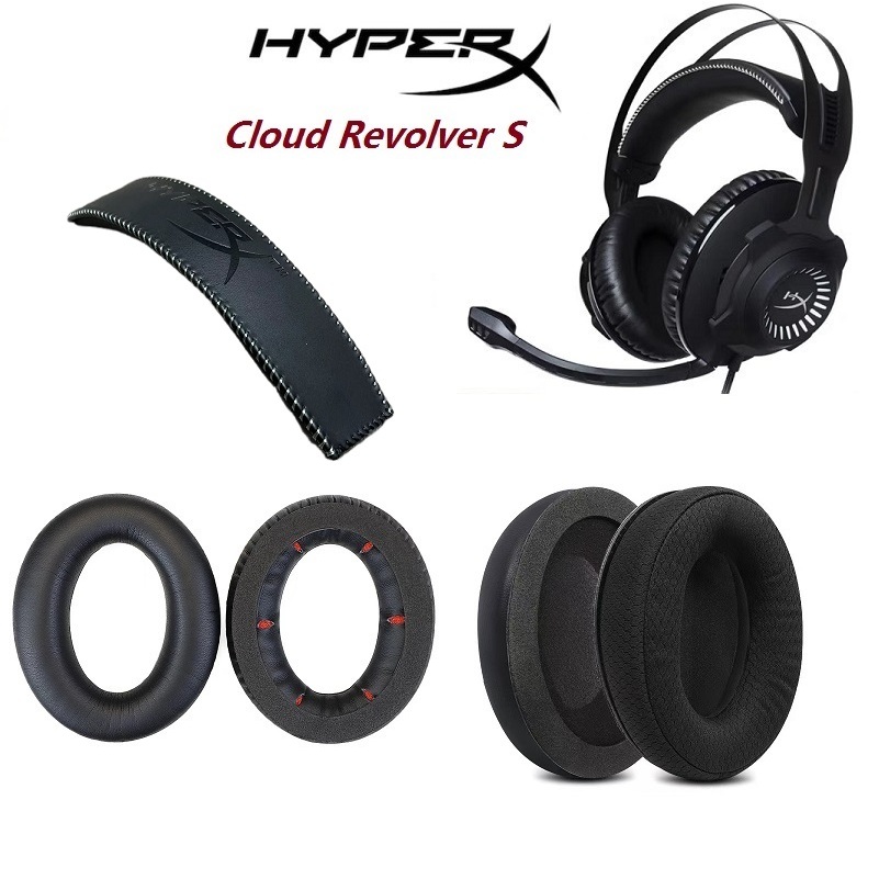 Almofadas De Ouvido Para HyperX Cloud Revólver S Jogos Fones Substituição Earmuffs Travesseiro Cobre Bandana Almofada