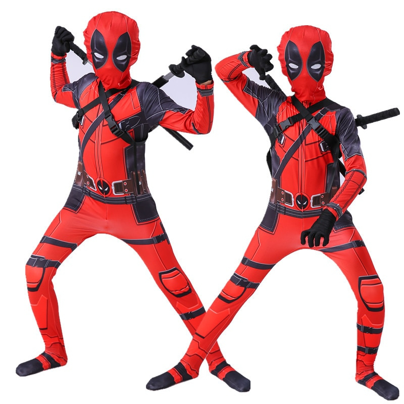 Conjunto de fantasia de cosplay apertado e confortável para crianças de 2 a 12 anos