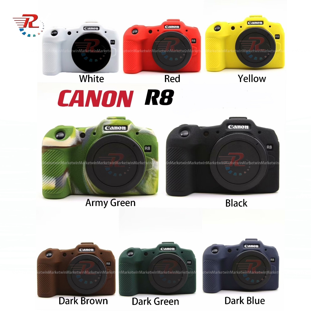 Canon EOS R8 Capa De Corpo De Câmera De Borracha De Silicone Macio Para