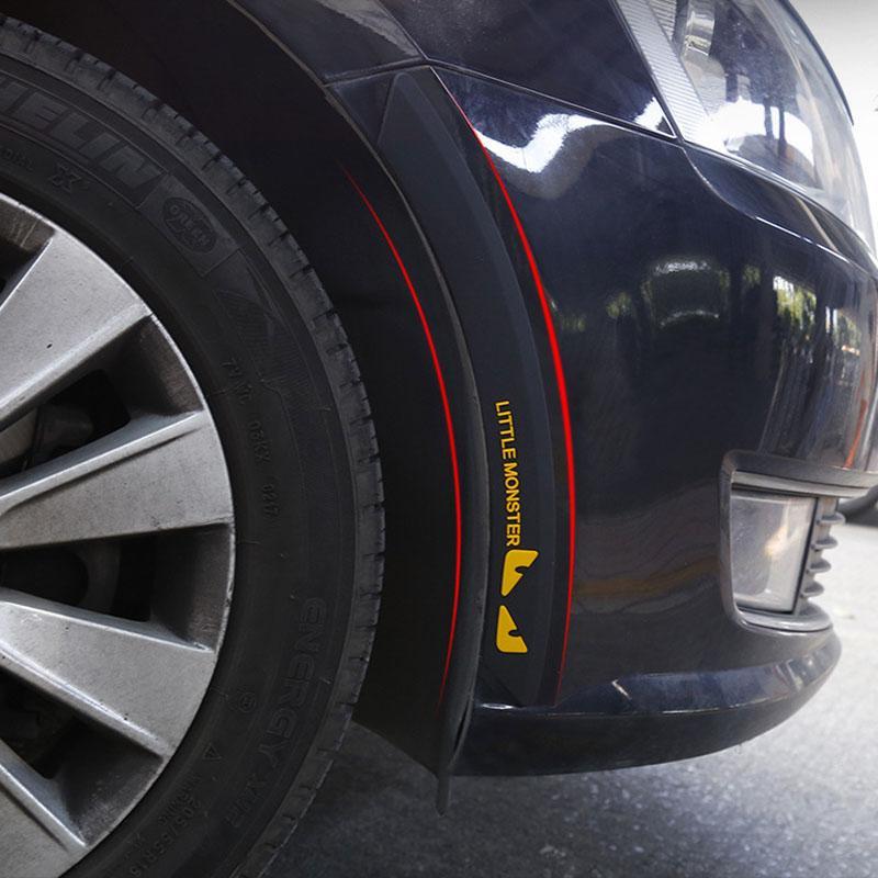 Pára-Choques Fender Flare Roda De Carro Sobrancelha Protetor-Arco Guarnição Extensores Decorativo Tira À Prova De Riscos