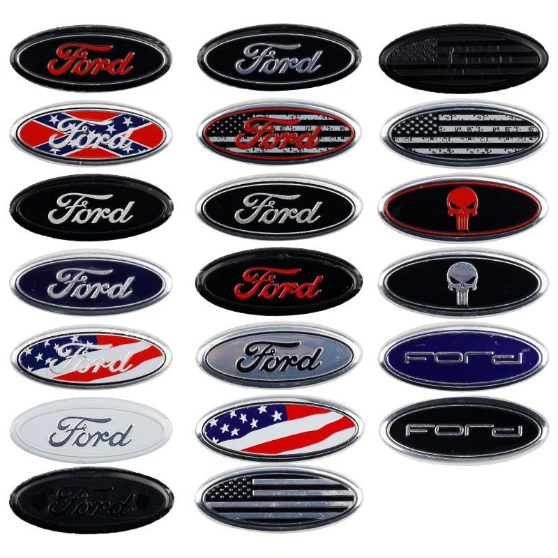 Adesivo Com Logotipo Do Volante Ford Para Fiesta/Focus/Mondeo , Tamanho Pequeno 5.9 Cm * . 2.9