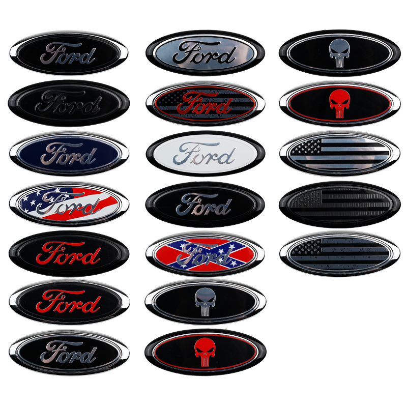 Ford Ypdfordadequado Para Fiesta/Focus/Mondeo Grade Dianteira E Traseira Logotipo Do Carro Capô Motor Tamanho : 15 Cm * 