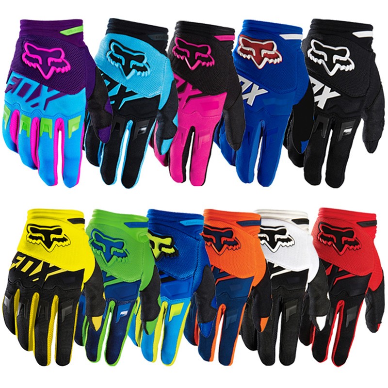 11 Cores FOX Colorful Motocross Off-Road Luvas De Ciclismo Resistentes Ao Desgaste