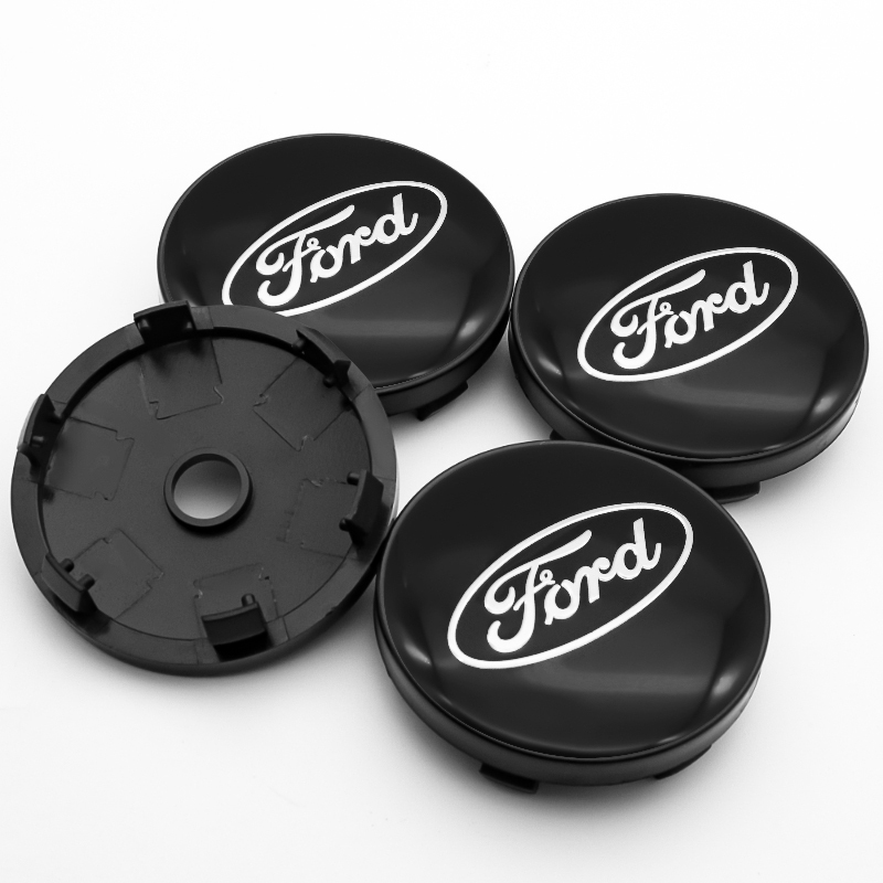 Ford 60mm 4pcs Tampa Do Cubo Central Logotipo Da Roda Acessórios De Modificação Automotiva