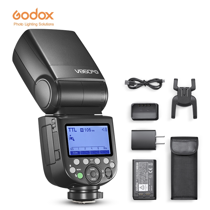 Godox V860III V860IIIC V860IIIN V860IIIS Speedlite Câmera Flash TTL HSS Com XPRO/X2T/AK-R1