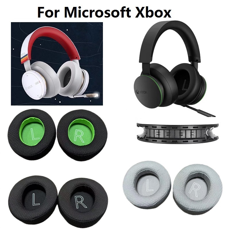 Almofadas De Ouvido Originais Para Microsoft Xbox Series Substituição De Fita Almofada De Borracha Fones Jogos
