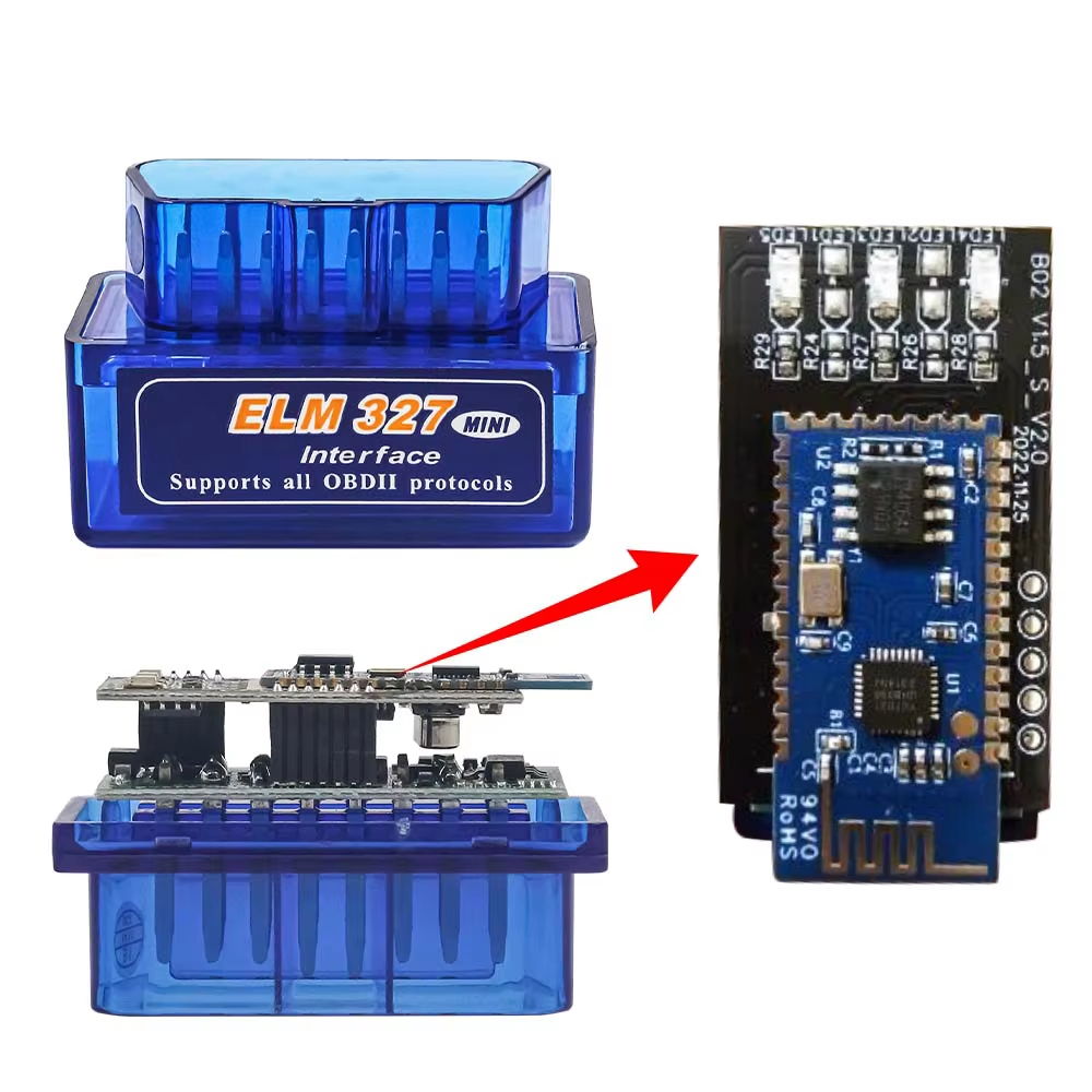 Melhor 2pcb PIC18F25K80 ELM327 V1.5 Bluetooth 5.1 Para IOS Android PC Ferramenta De Diagnóstico Do Carro Super Mini ELM 