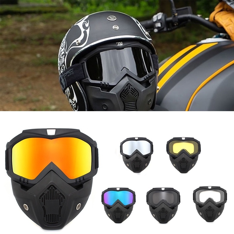 Óculos de Proteção Moto Estilo Harley Tático Anti Vento/Aren