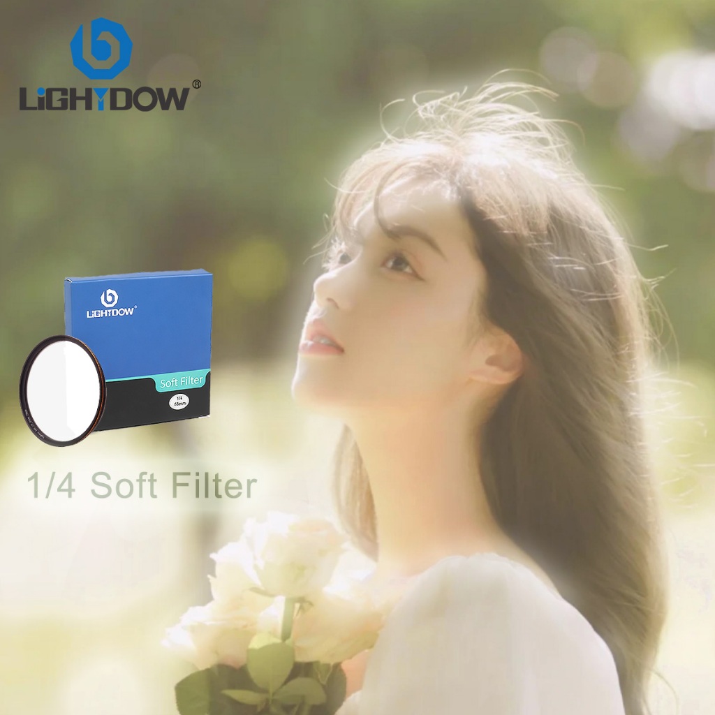 Filtro Branco Macio Lightdow-De Lente Macia Branca 1/4 Para 49-82 Mm Cria Retratos E Paisagens Sonhadores