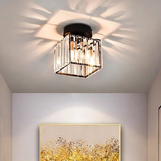 Luminária De Teto Cristal Simplicidade Moderna Corredor Sala De Estar Varanda Quarto 110V-220V