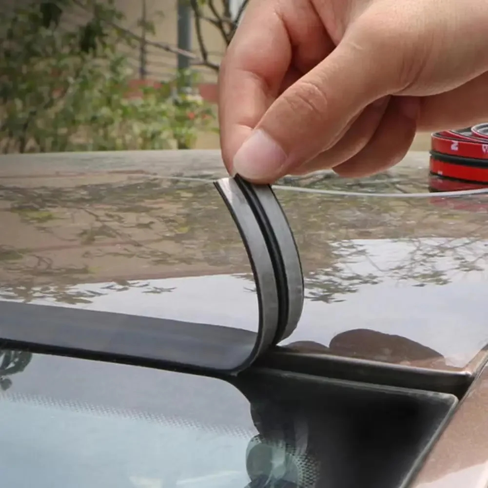 2M Tiras De Vedação De Borda Carro De Borracha Auto Telhado Pára-Brisa Selante Protetor Janela Fita De Isolamento Acústi