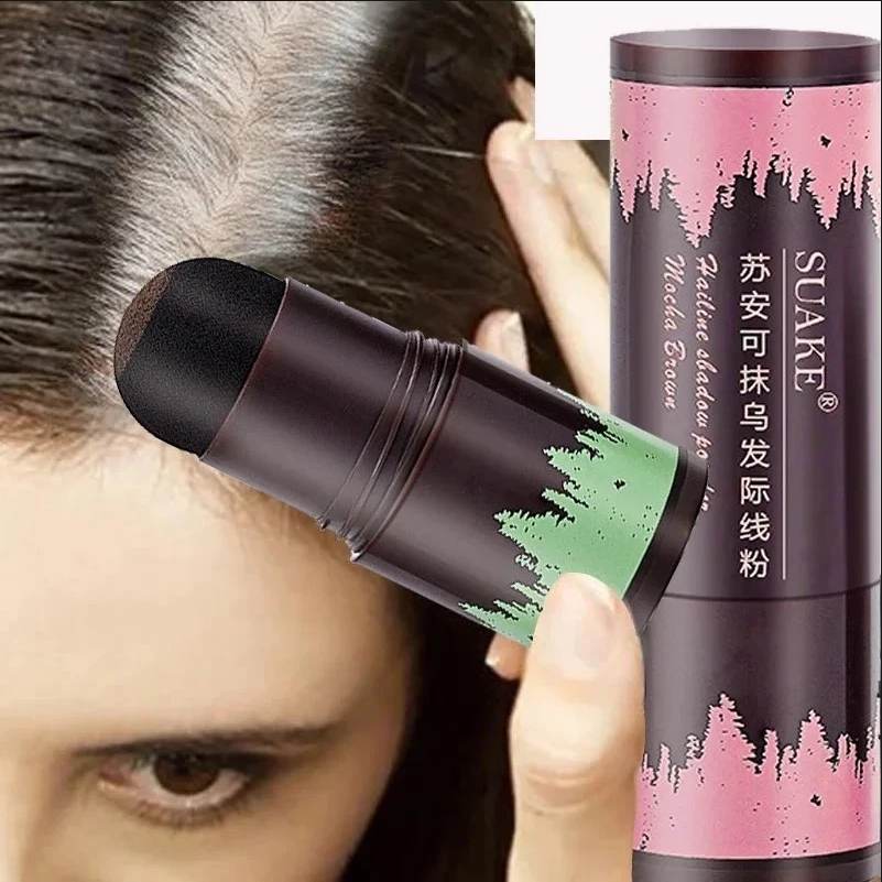 Linha De Cabelo À Prova D'água Em Pó Cobertura Instantânea Raiz Preta Para Cima Corretivo De Sombra Natural