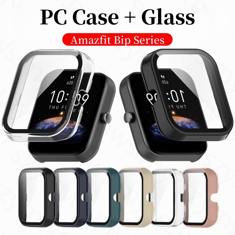 Amazfit Bip 6/5/U Pro/3 Cobertura Total Protetor De PC Caso Capa Com Tela De Vidro Temperado Para Bip6 Bip5 Bip3 BipU