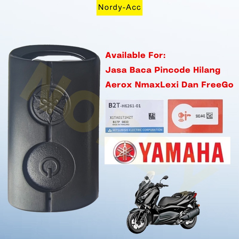 Chave Inteligente Original Para Motocicleta Yamaha B74H626102 Entrada Remota Sem De 434 Mhz Modelos Aerox Fazzio Freego 