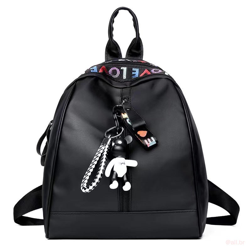 Crazy Mochila Escola De Estudiosos Femininos Com Chave Preta