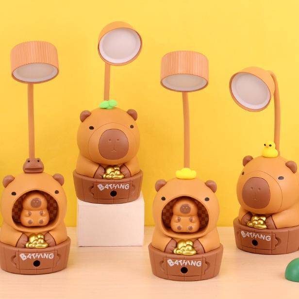 Capybara Silicone Sleep Night Light USB Luz Nocturna Recarregável