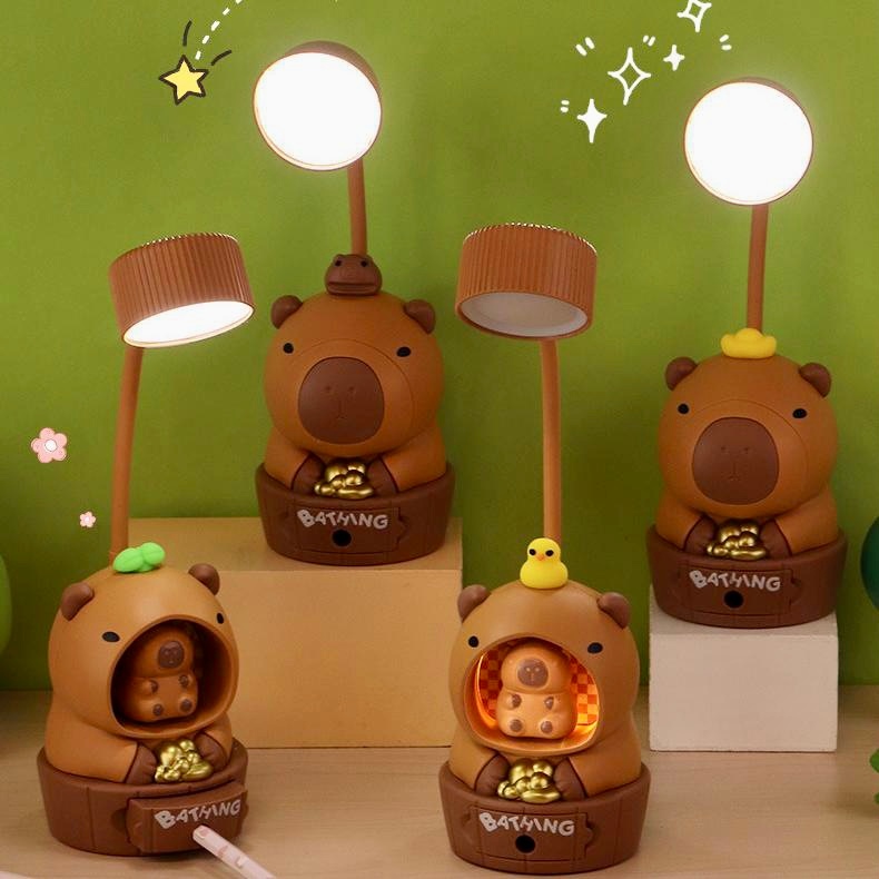 Capybara Silicone Sleep Night Light USB Luz Nocturna Recarregável