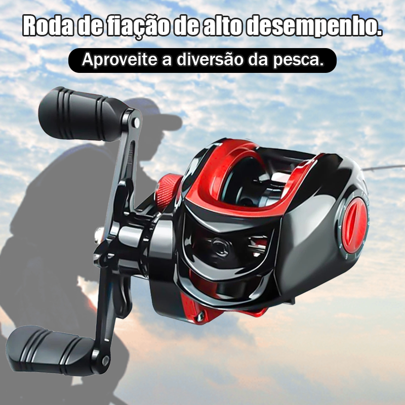 Carretel De Pesca De 240Kg Com Arremesso De Esportes Marinhos 6.2 : 1 Alto 10kg Máximo Mulinete