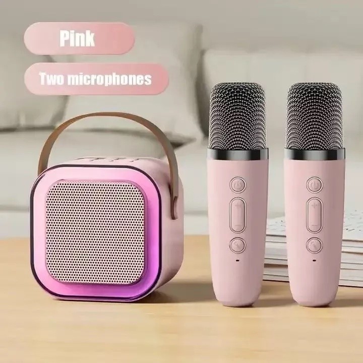 Alto-Falante De Karaokê Sem Fio K12 Com Microfone , Mini Portátil Bluetooth Para De 1/2