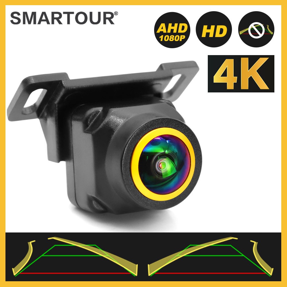 4K Dourado AHD 1080P Carro Universal Câmera De Trajetória Dinâmica Linha Estacionamento Traseira Do Versão Noturna Vista