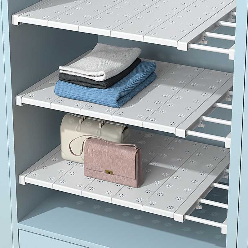 haosin Organizador Prateleira Inteligente Retrátil portátil 48 a 80 cm Aço inoxidável Branca Extensível Largura 24cm