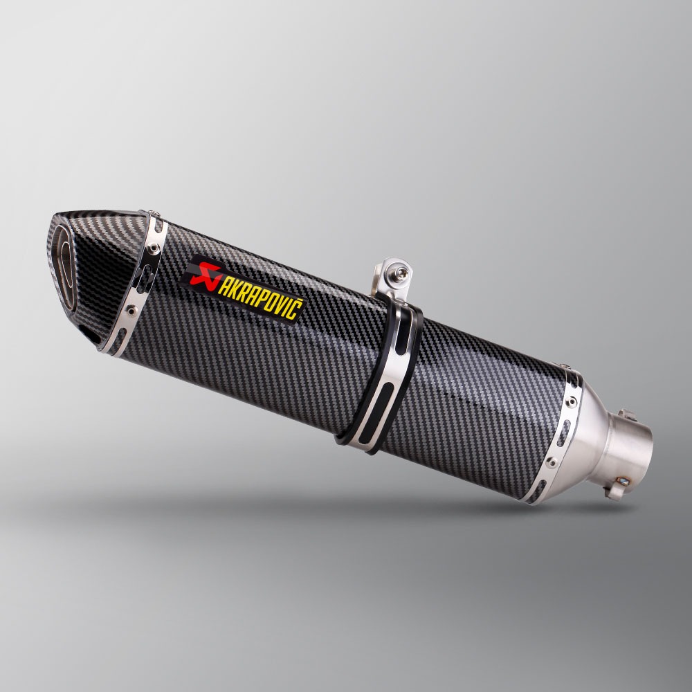 Akrapovic Escape Universal 51mm Motocicleta 470mm Silenciador Com DB Killer GSXS150 ZX25R NK450 NVX155 GPR150R FORZA150 