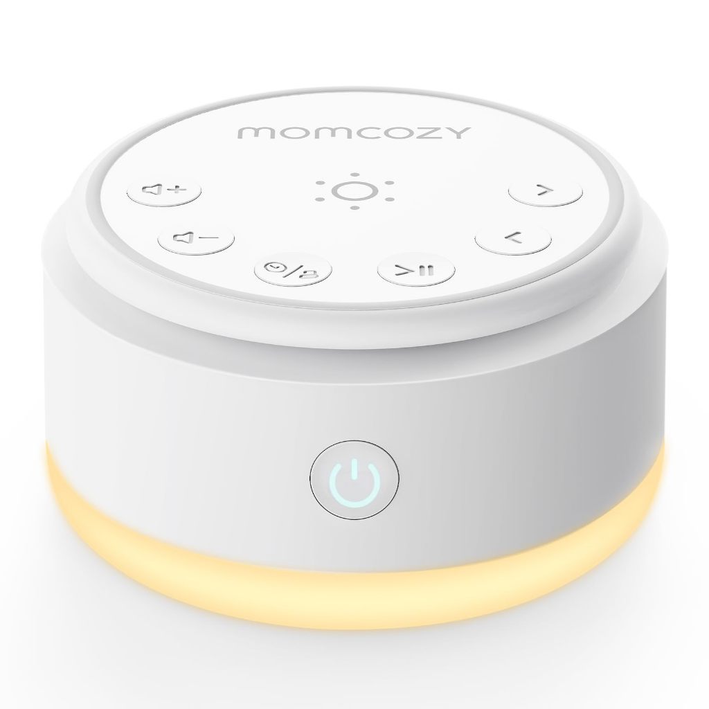 Máquina De Som Momcozy Para Bebês-20 Sons Calmantes E Toque De Luz Quente Portátil Ruído Branco Crianças Adultos Dormir 