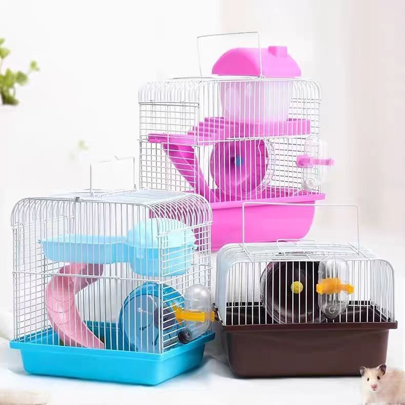 MIW Gaiola para Hamster 2 Andares com Labirinto de Tubos - Kit Grande e Luxuoso, Inclui Acessórios