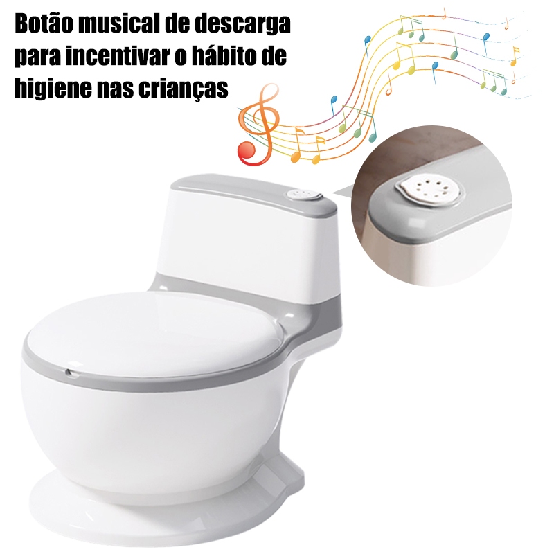 Potty Trainer Redutor De Assento De Vaso Sanitário Infantil Fun Training Com Escova De Limpeza