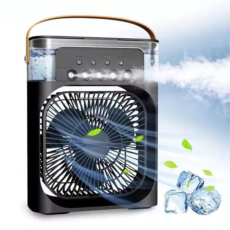 Mini Ar-Condicionado Umidificador · Ventilador a Água | Portátil com LED Multifuncional Refrescante