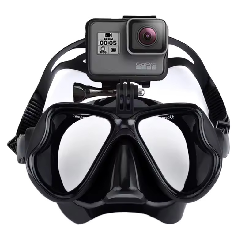 Máscara De Mergulho Profissional Câmera Óculos De Natação Suporte GoPro