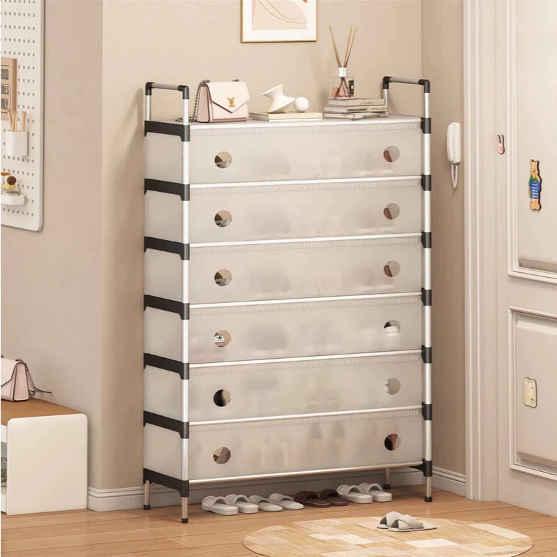 haosin Sapateira de Porta 5 Camadas/Acomoda 20 Pares, Durável para Corredor e Quarto
