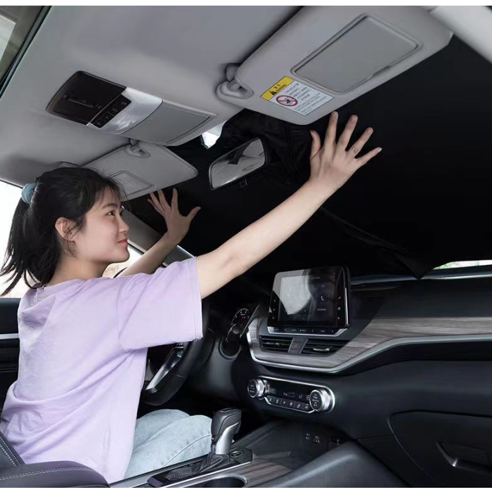 Pára-brisa dobrável para carro, viseira solar, isolamento térmico Anti-ultravioleta