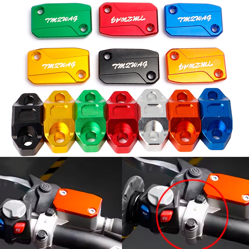 Motocicleta CNC Lidar Com Barra Braçadeira Capa Freio De Embreagem Cilindro Mestre Junta Tampa Da Hidráulica Para CR CRF