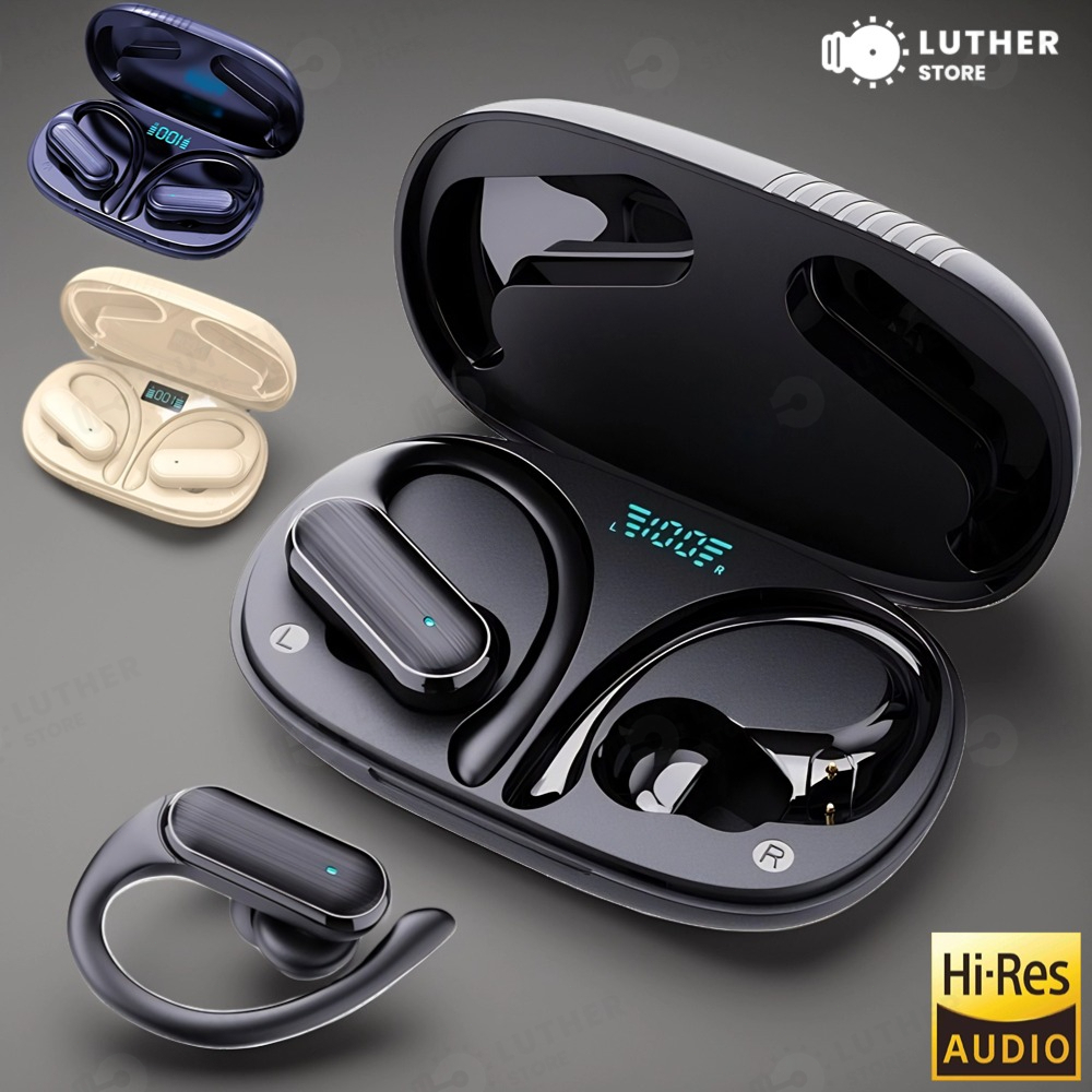 Fone de Ouvido Esportivo A520 Bluetooth 5.3 9D À Prova D'água Com Microfone