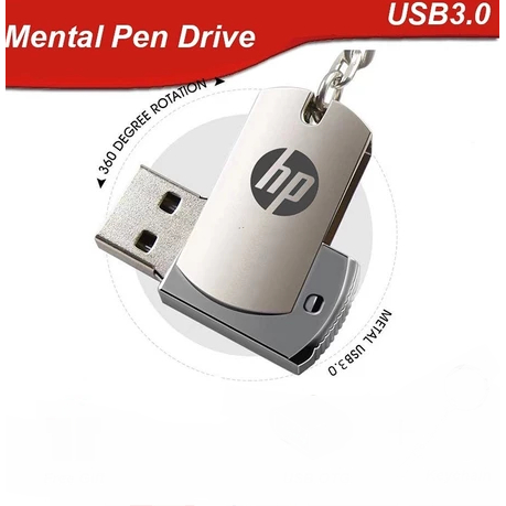 flash drive Hp USB 3.0 2TB De metal À Prova D'água Plug and Play De Alta Velocidade